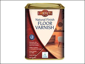 Natural Finish Floor Varnish Clear Satin 1L