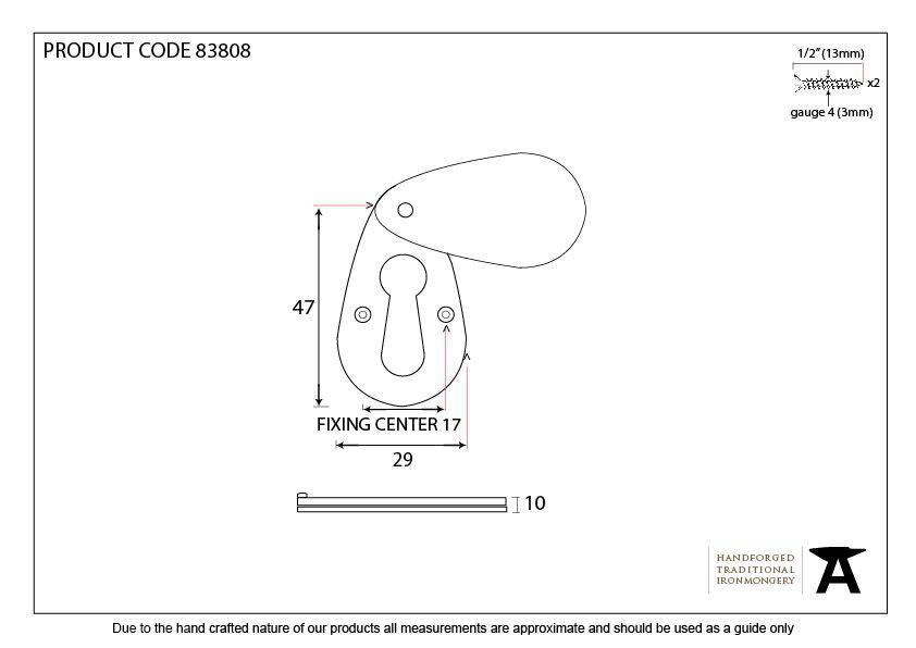 Polished Nickel Plain Escutcheon