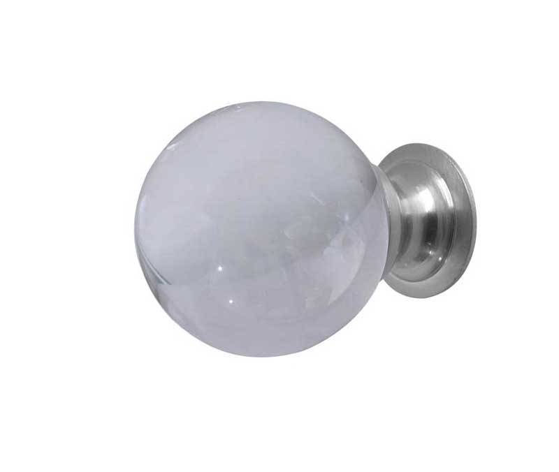 JH1151-35SC 35mm Plain Glass Ball Cupboard Knob