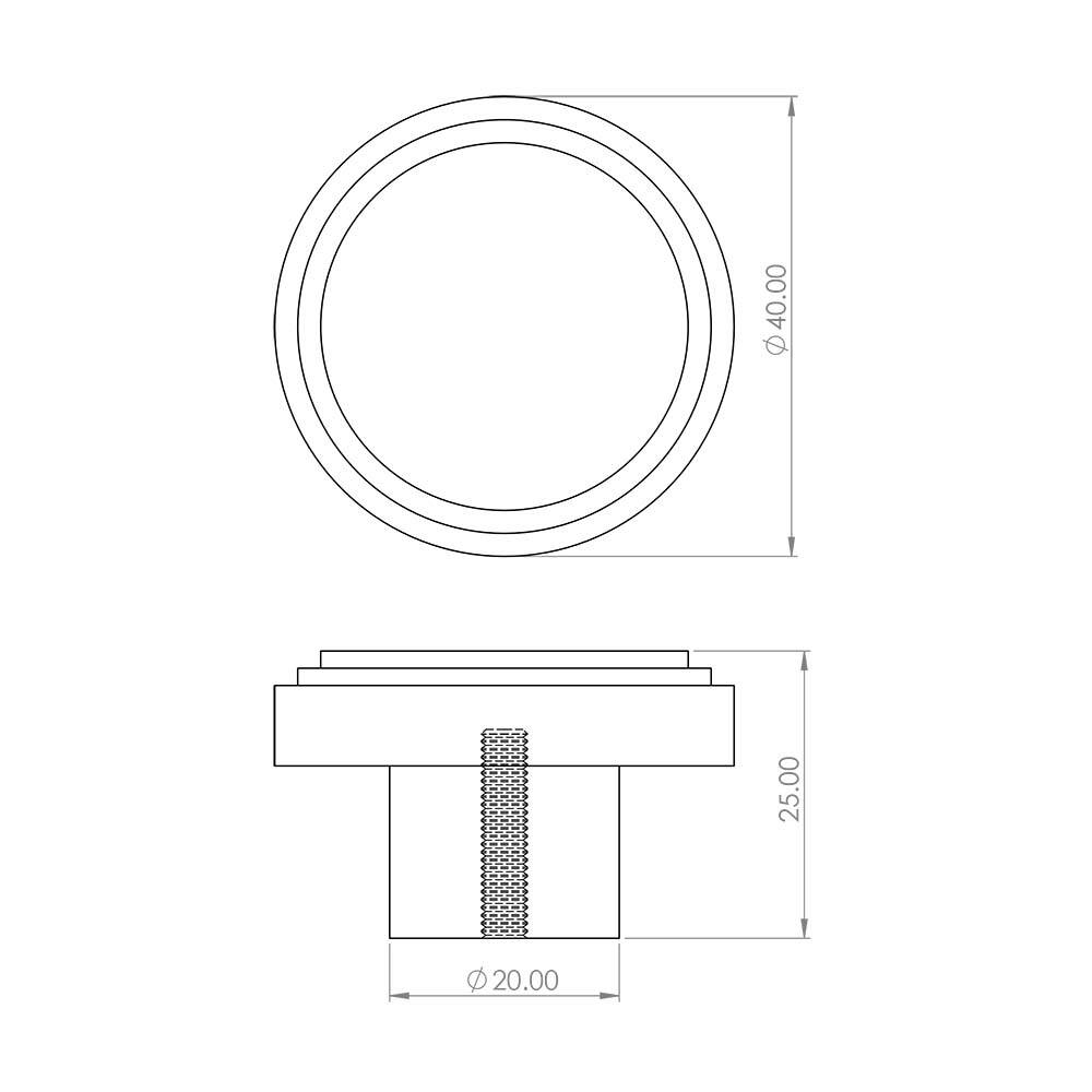 Cropley Cupboard Knobs 40mm