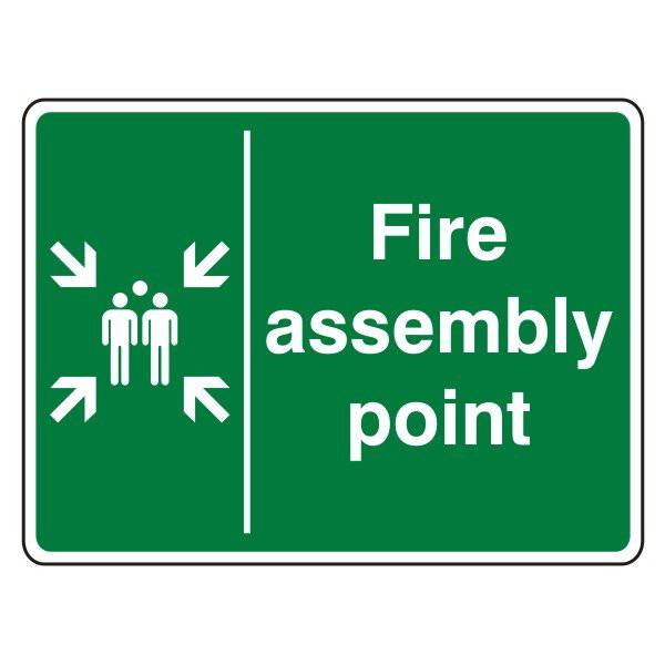 Assembly Point Signs Are Used To Clearly Indicate The L