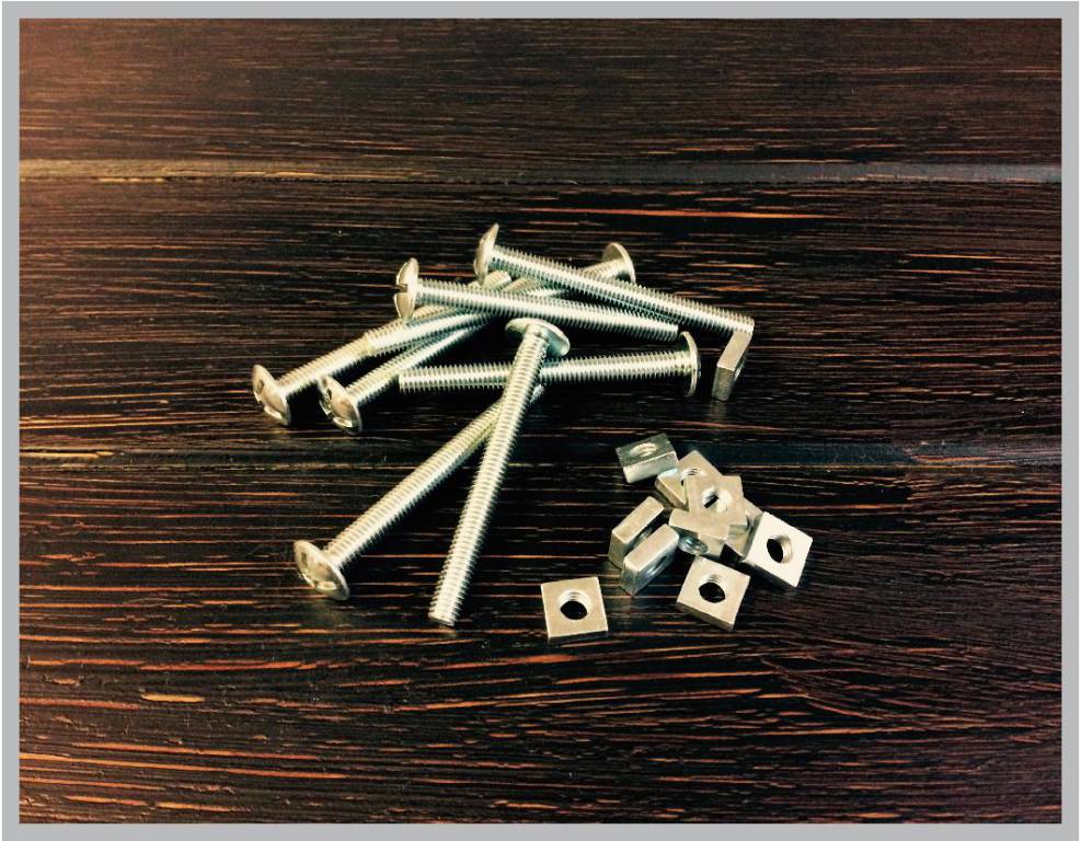 M8 X 50Roofing Bolts & Nuts BZP